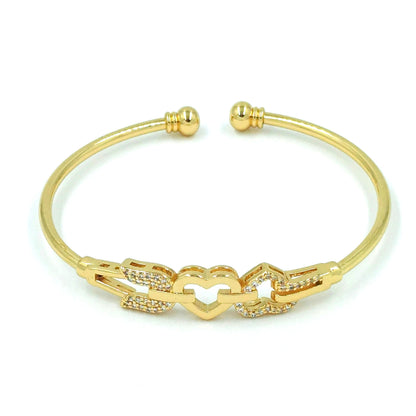 Pulsera aro corazón  unido