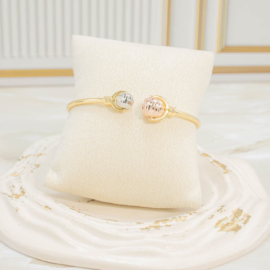 Pulsera aro bolón 3 oros