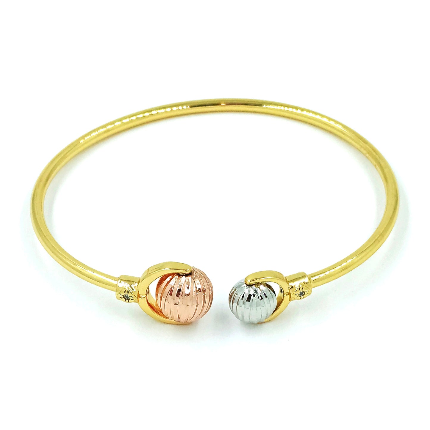 Pulsera aro bolón 3 oros