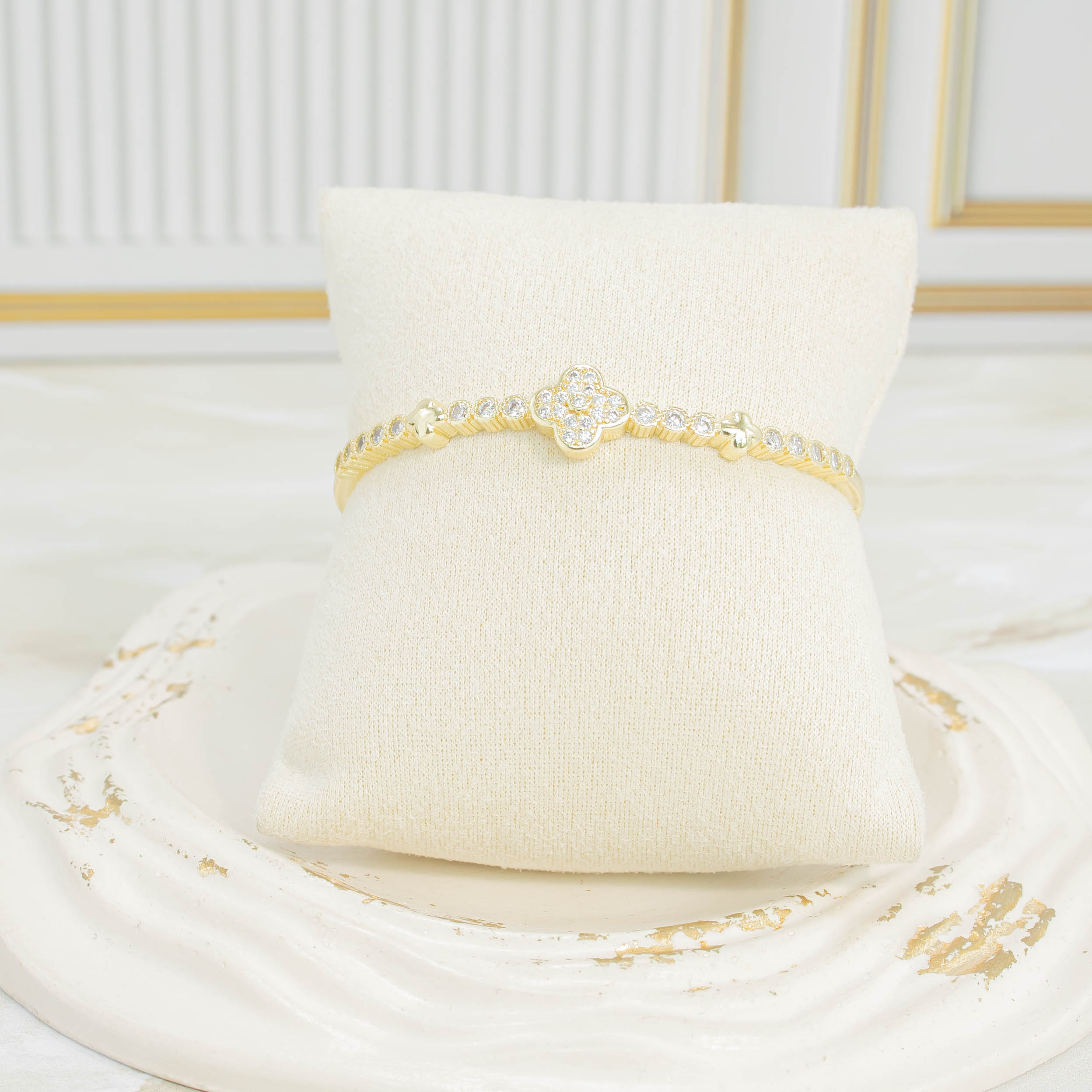 Pulsera aro zircon van cleef