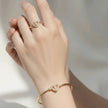 Pulsera +anillo niña corazón