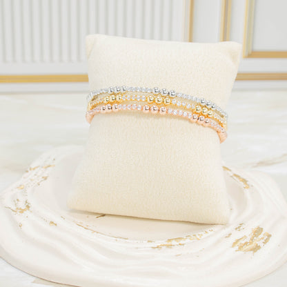 Pulsera trío zircon 3 oros