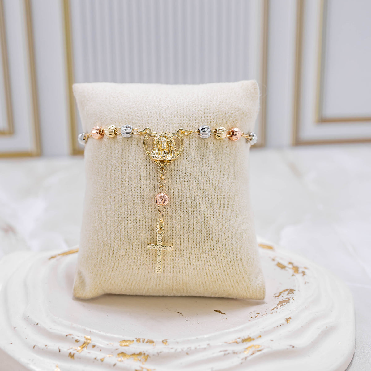 Pulsera denario 3 oros