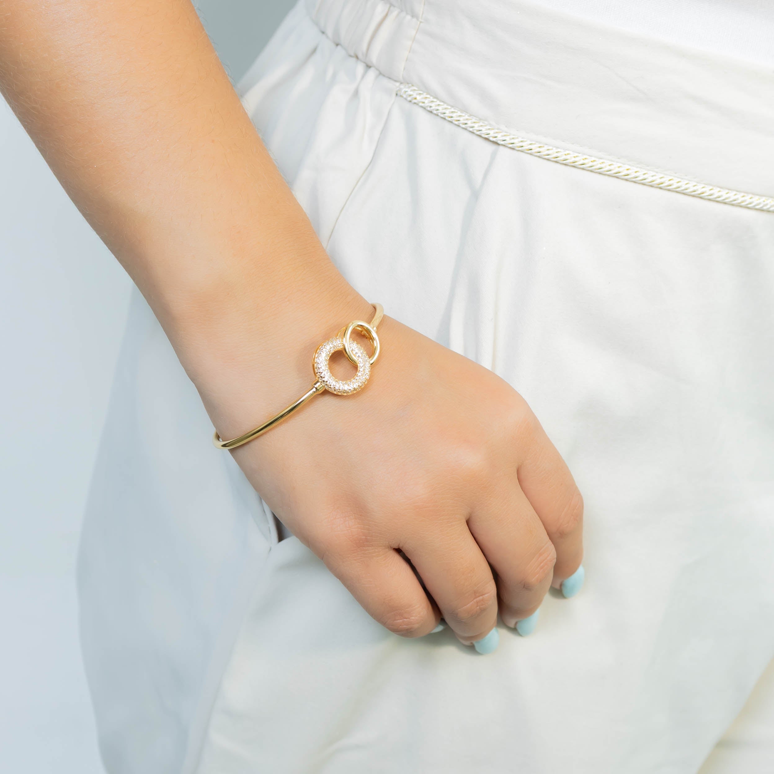 Pulsera aro micro zircón