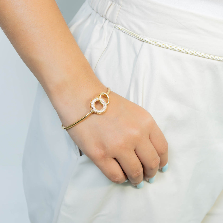 Pulsera aro micro zircón