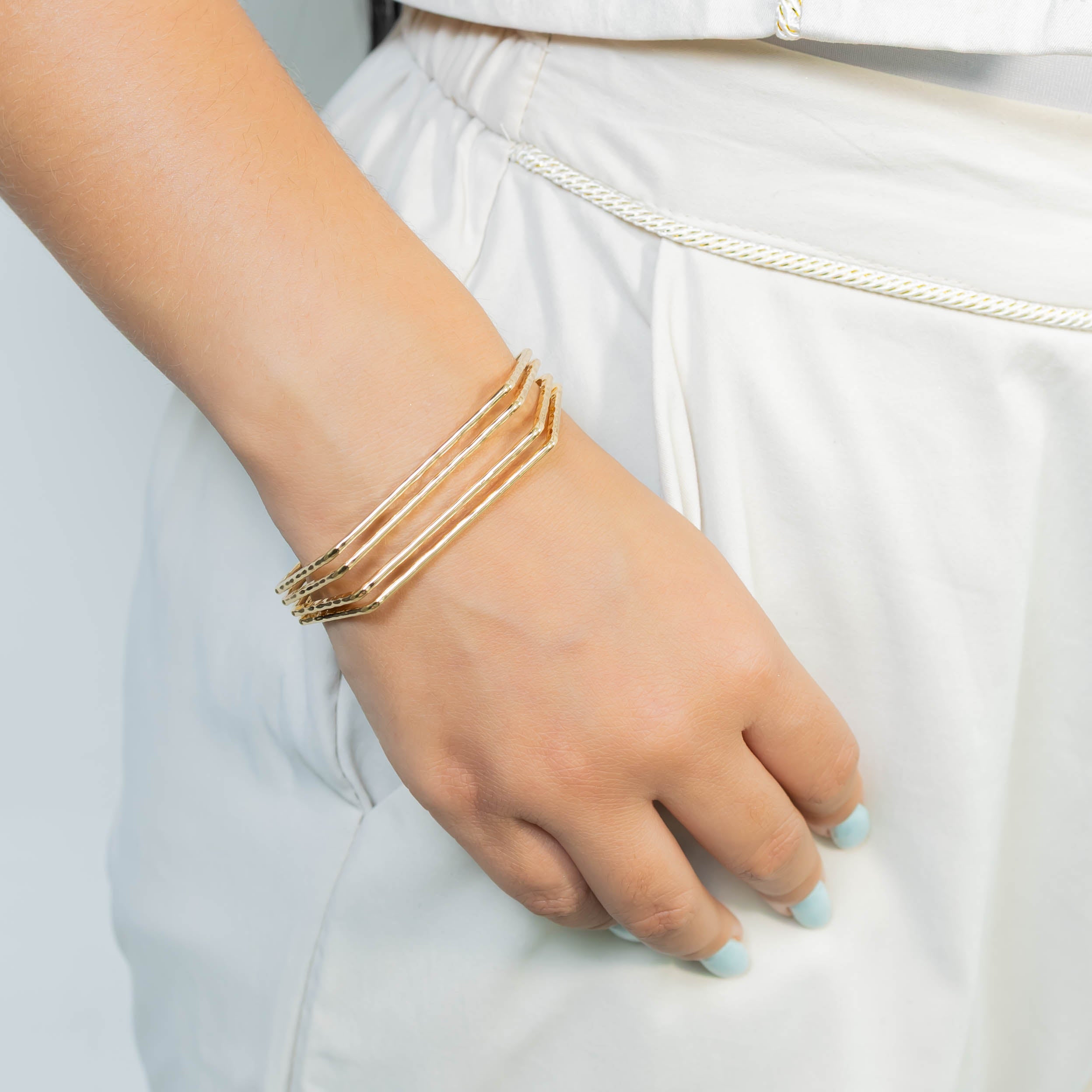 Pulsera aro hexagonal