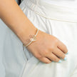 Pulsera aro corazón baguette