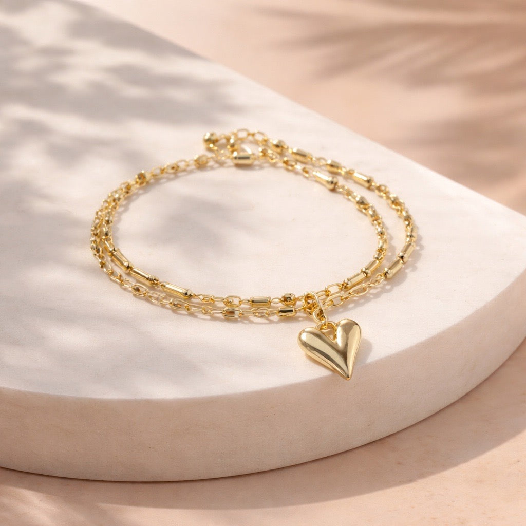 Pulsera barril corazón