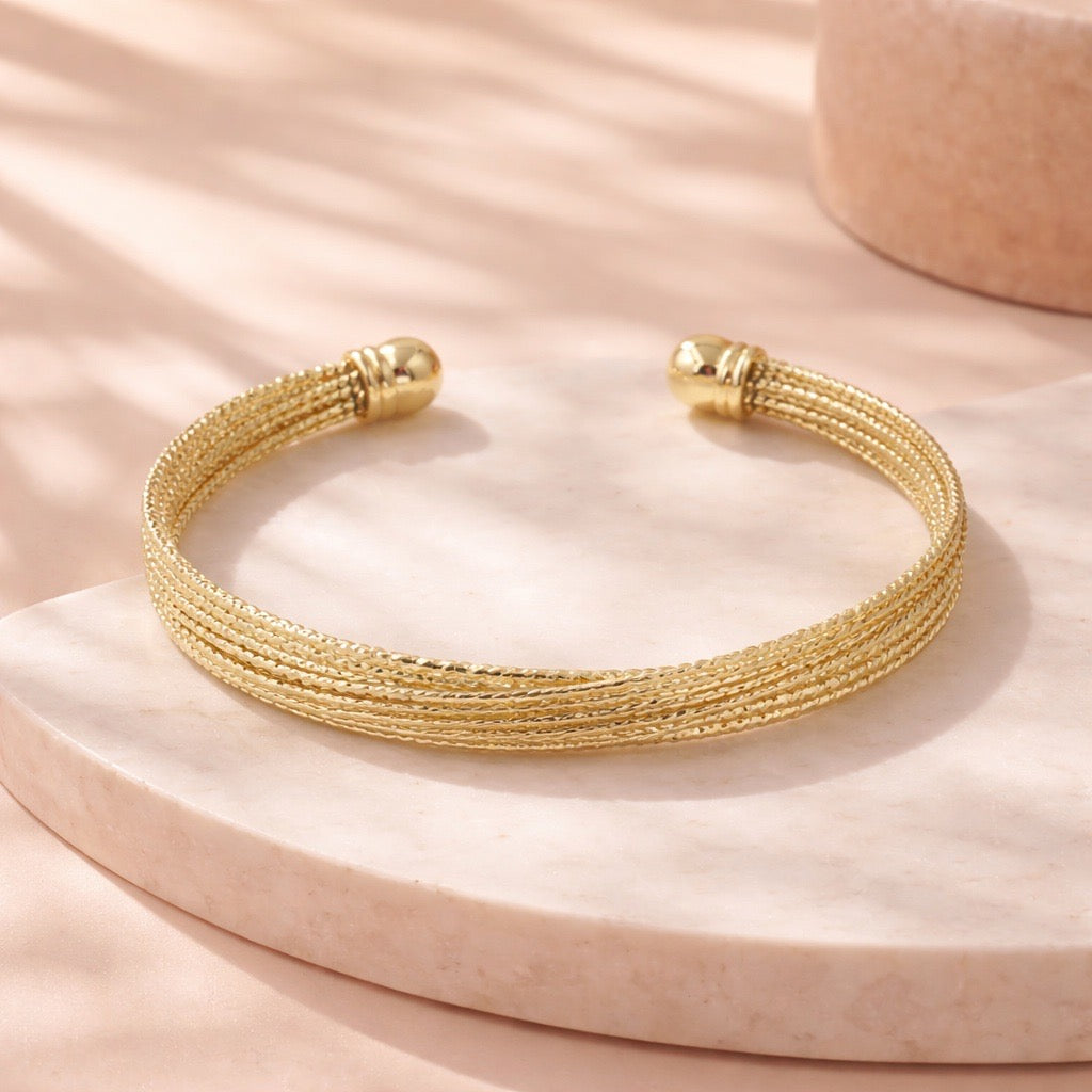 Pulsera aro diamantado