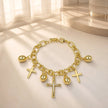Pulsera dijes cruces