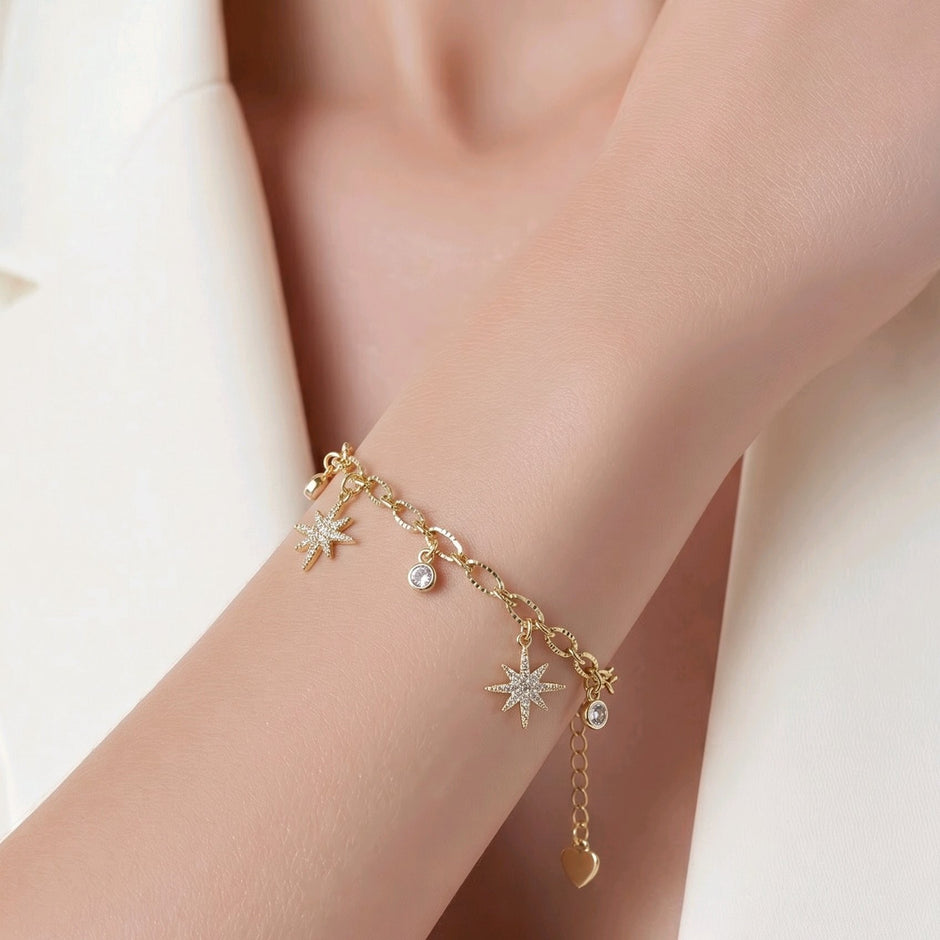 Pulsera dijes estrellas