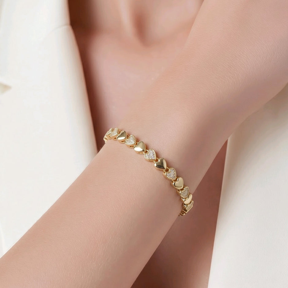 Pulsera corazones