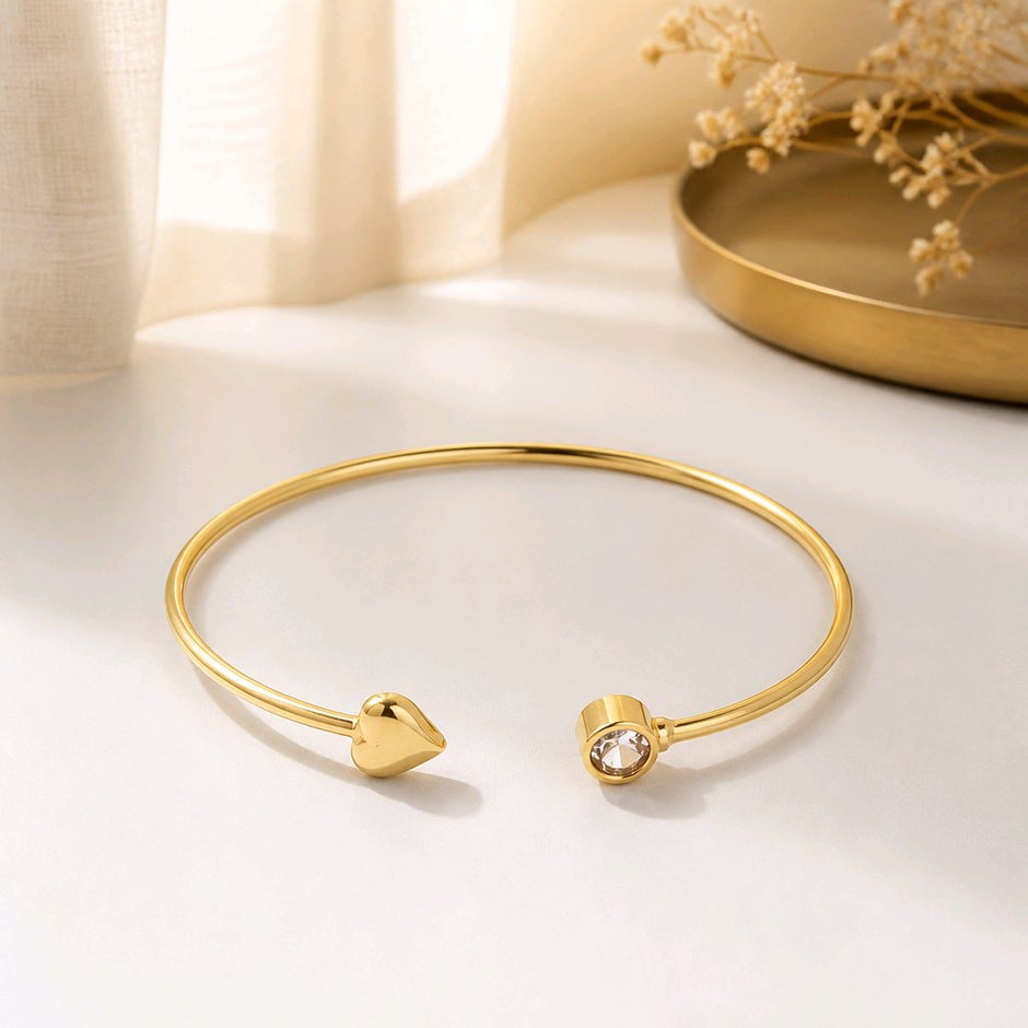 Pulsera aro corazón