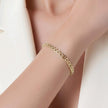 Pulsera silueta corazones