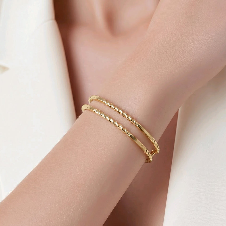 Pulsera aro doble