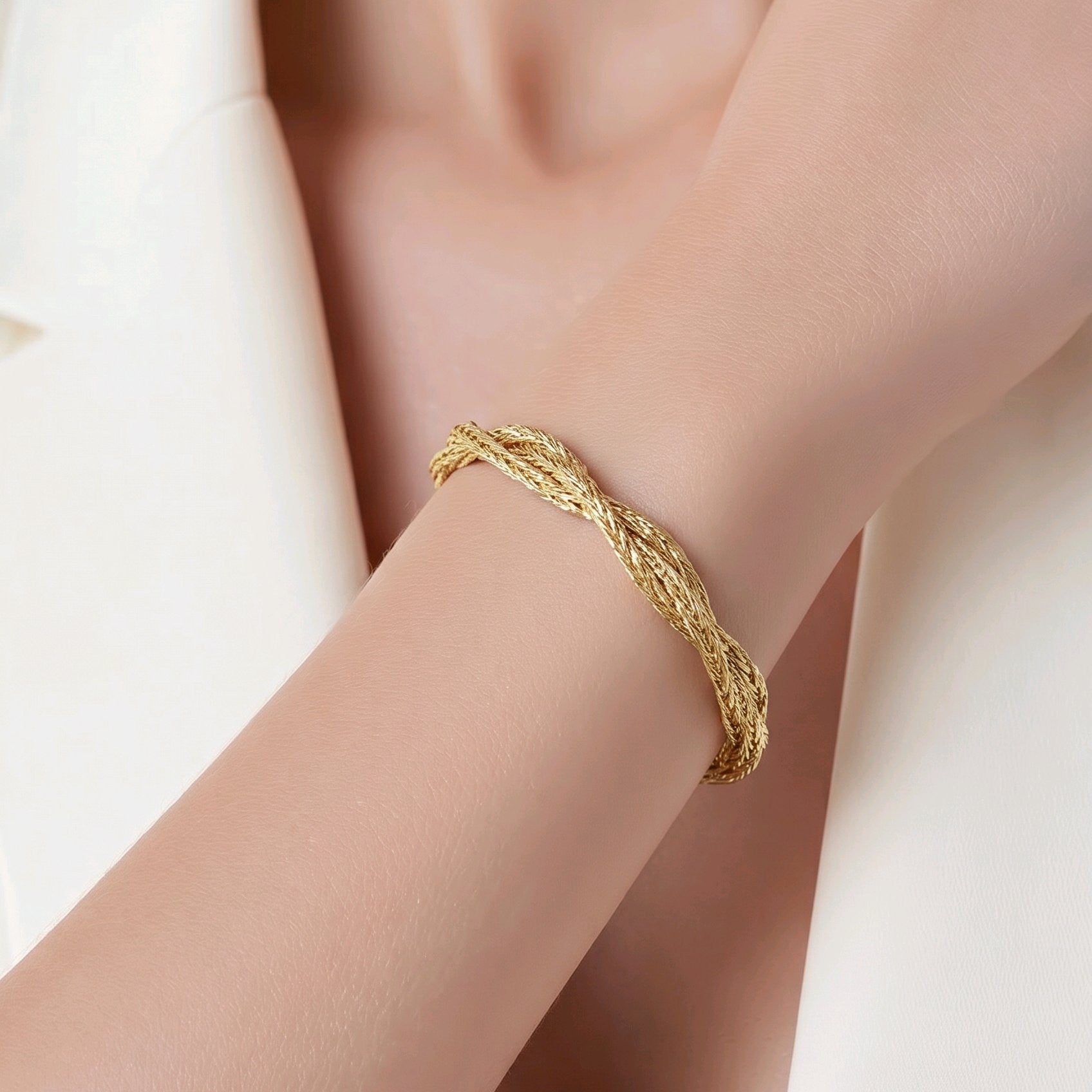 Pulsera aro trenza