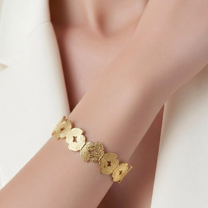 Pulsera aro mariposas
