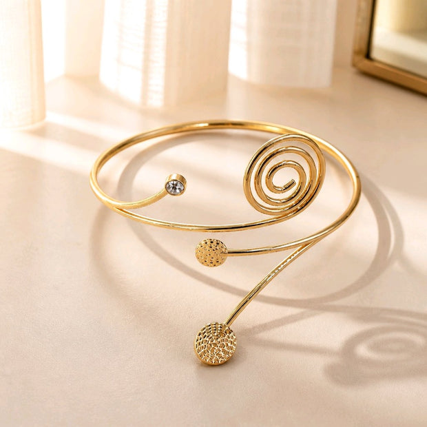 Pulsera brazalete espiral