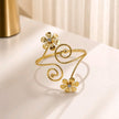 Pulsera brazalete flor