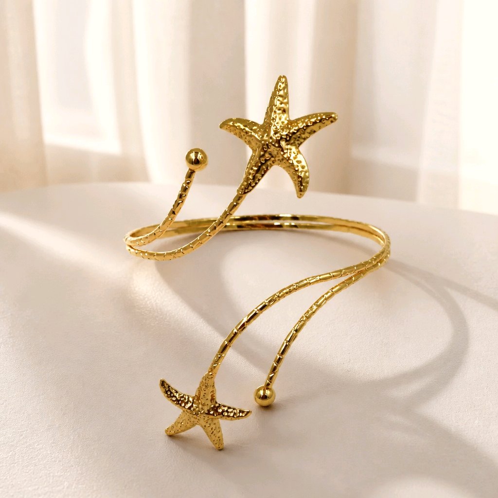 Pulsera brazalete estrellas