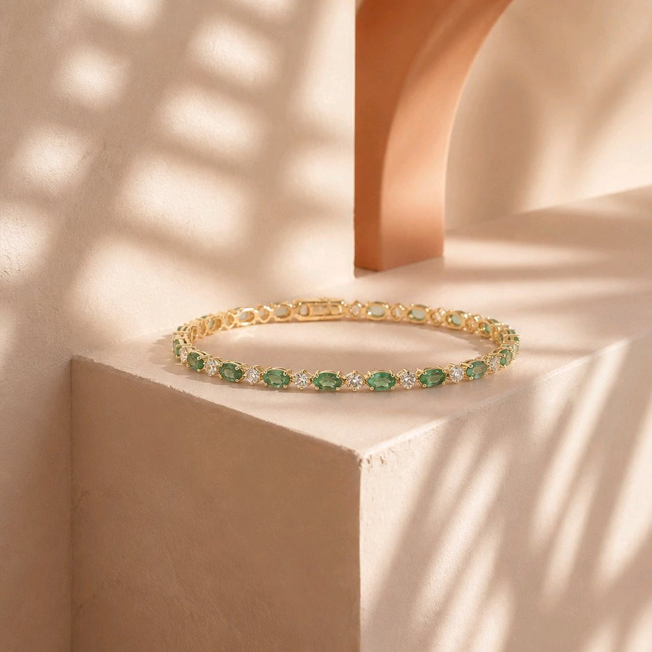 Pulsera esmeraldas
