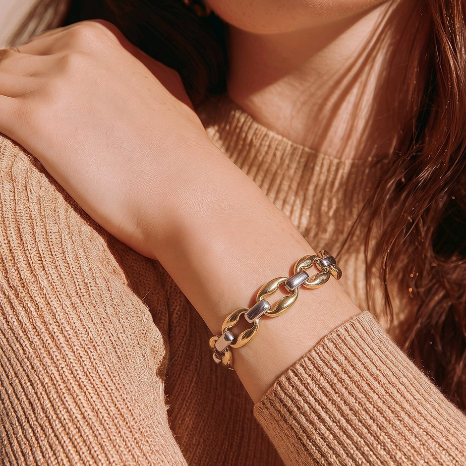 Pulsera gucci 2 oros