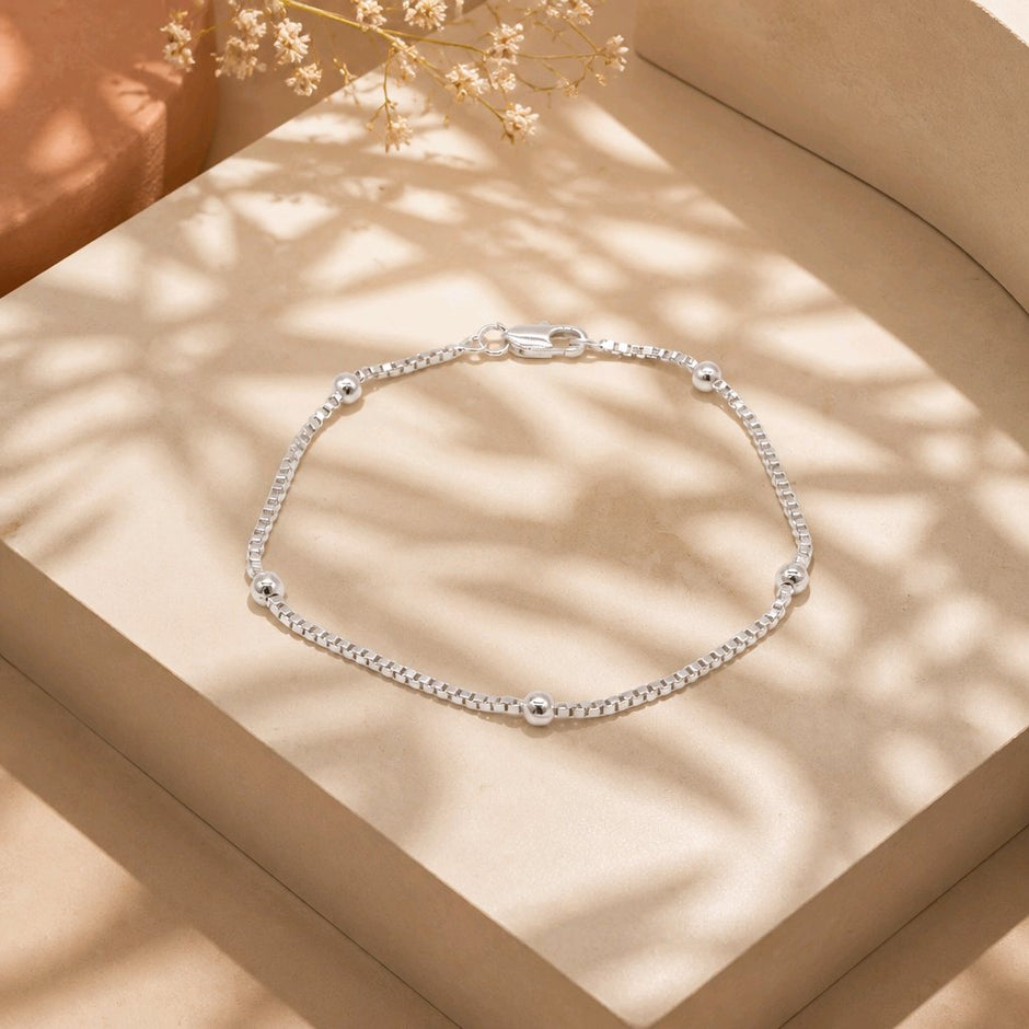 Pulsera baño de plata