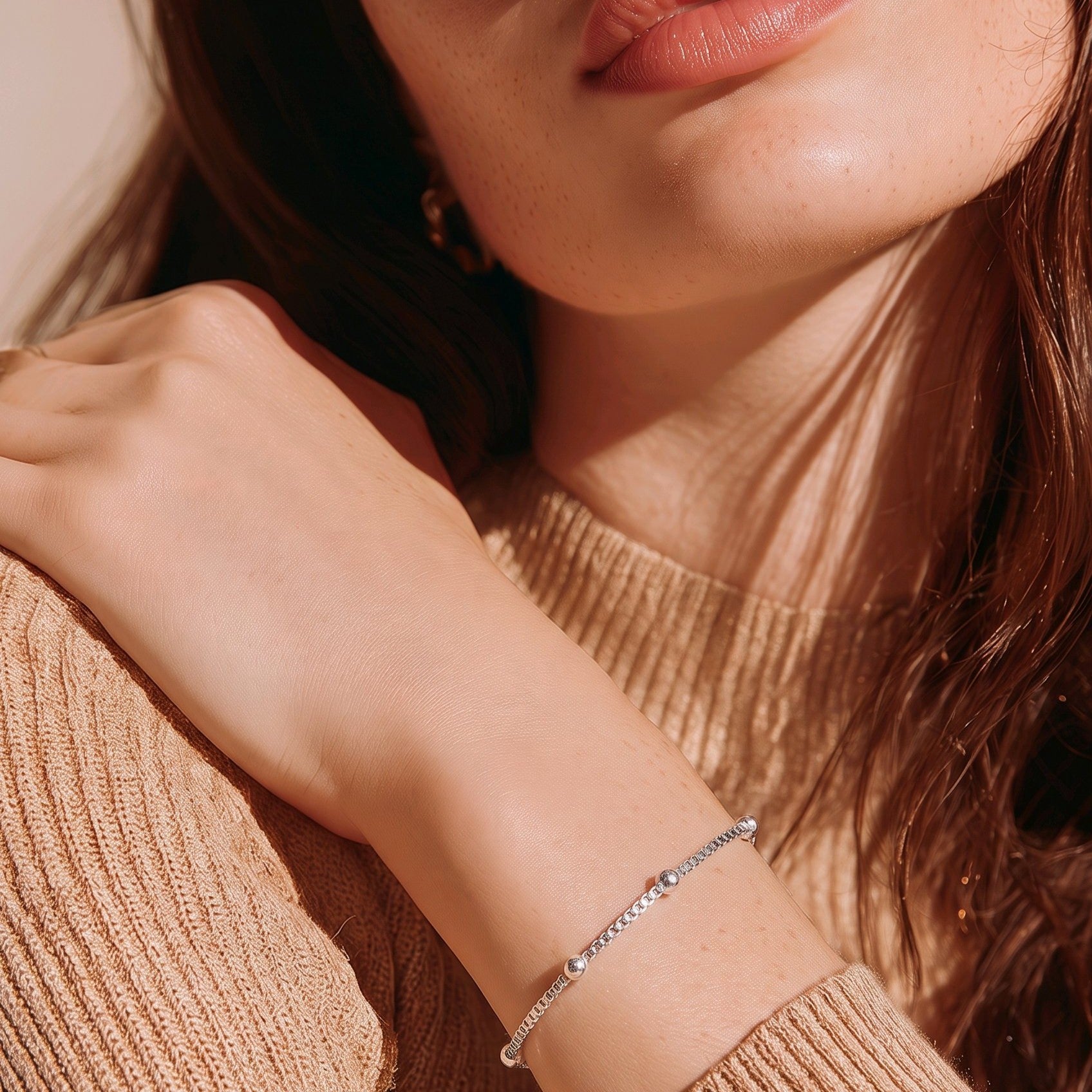 Pulsera baño de plata