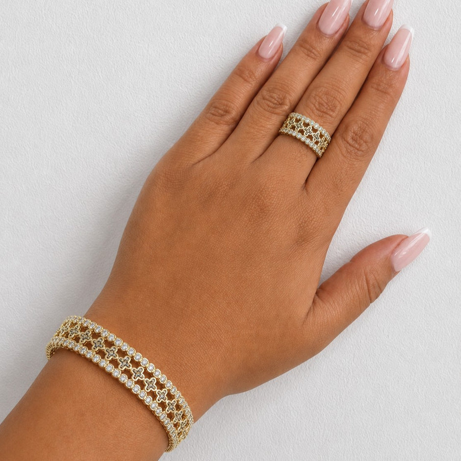 Pulsera aro + anillo van cleef
