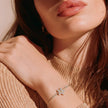 Pulsera graduable flor