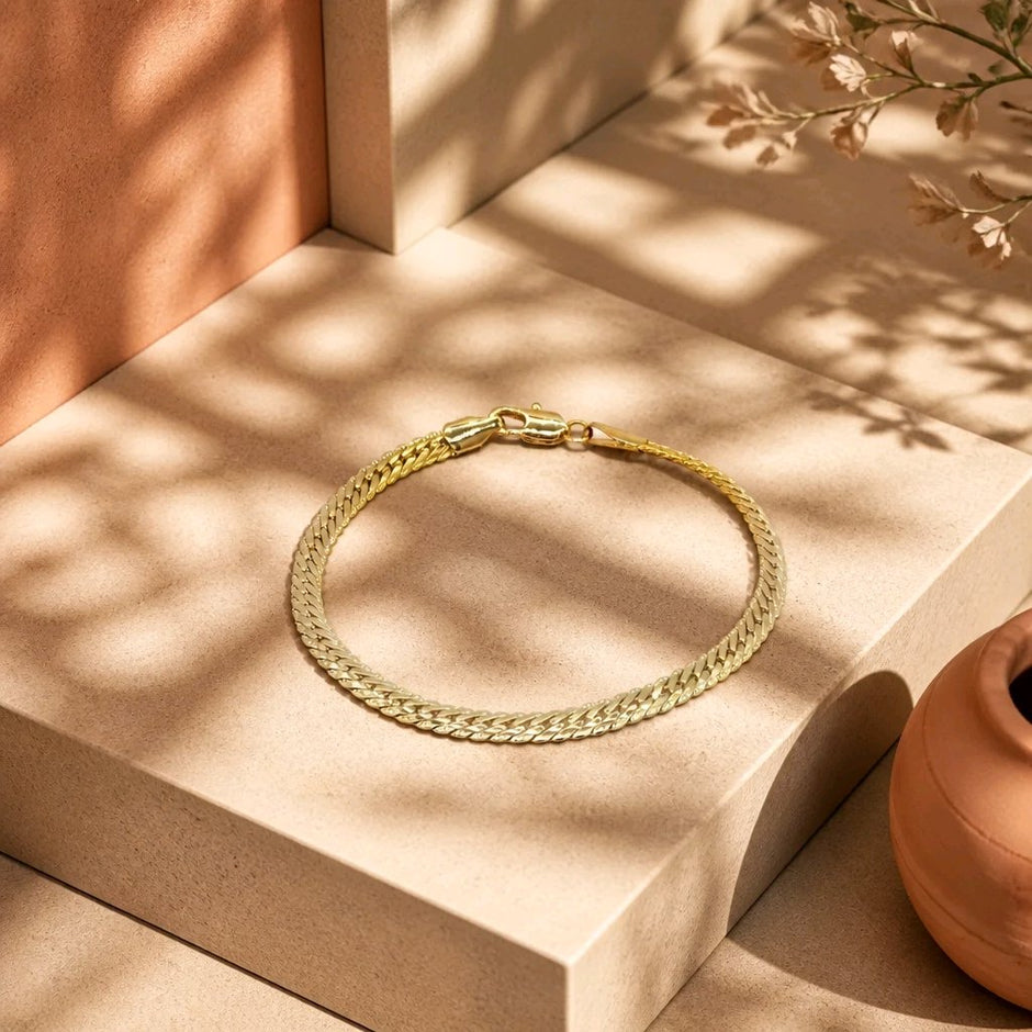 Pulsera tejido plano