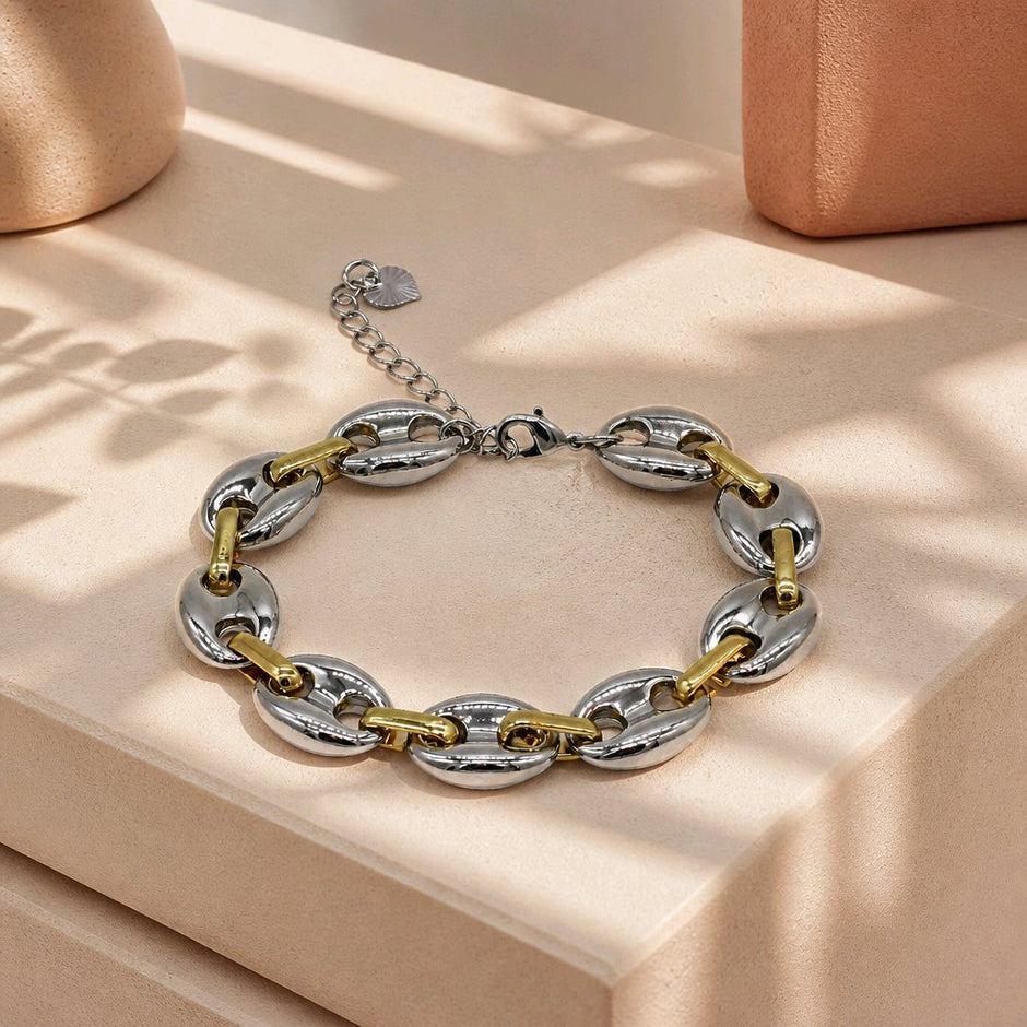 Pulsera gucci 2 oros