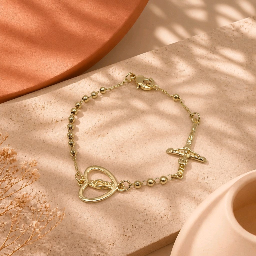 Pulsera denario virgen