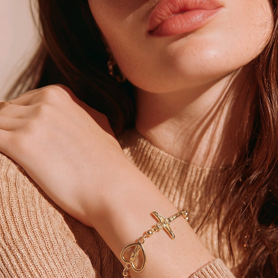 Pulsera denario virgen