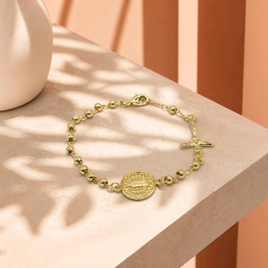 Pulsera denario virgen