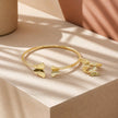 Pulsera aro + anillo mariposa