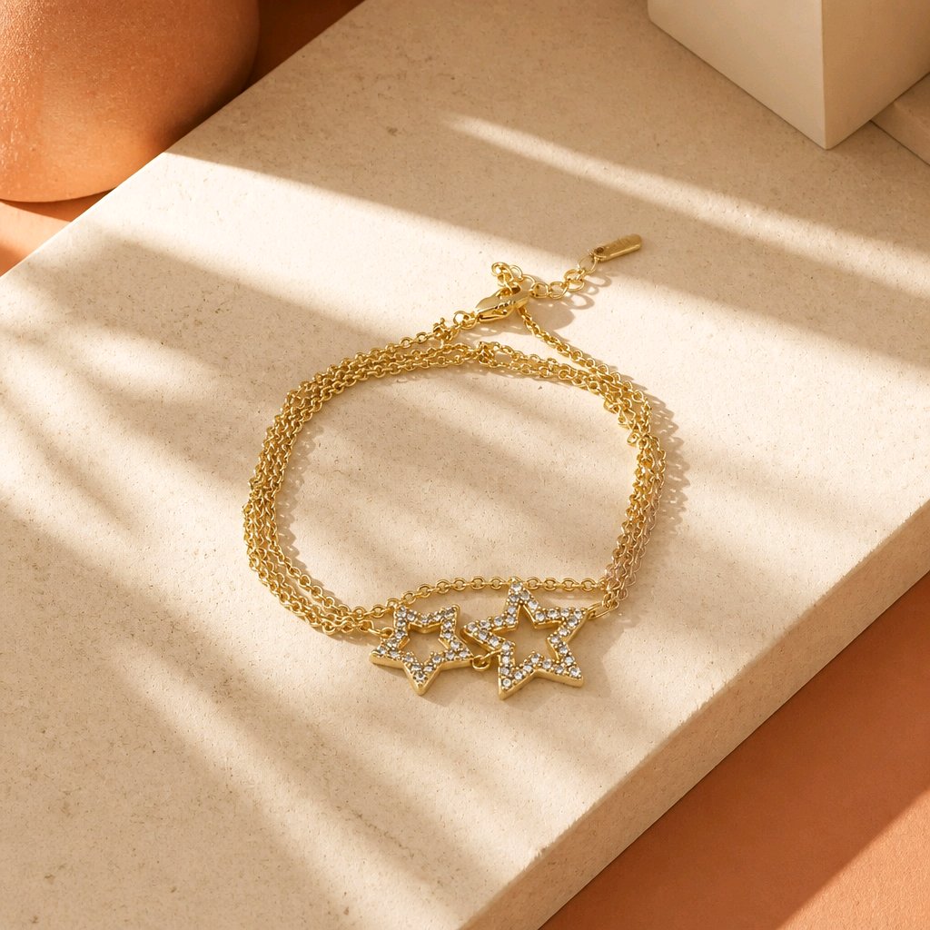 Pulsera conectada a dedo estrella