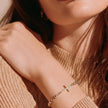 Pulsera 3 oros cruz