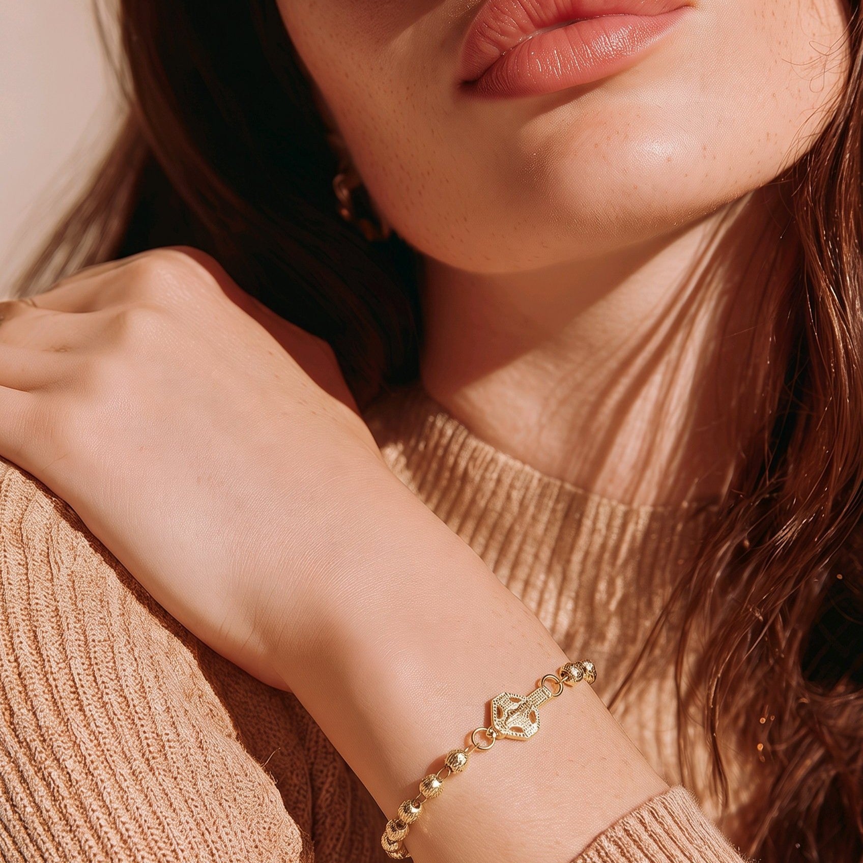 Pulsera denario diamantado