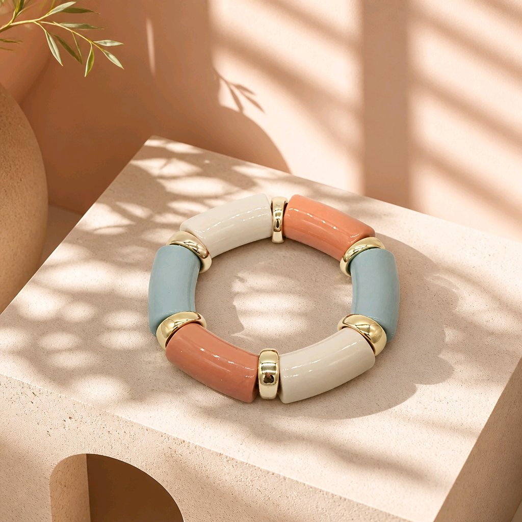 Pulsera resina pastel