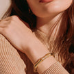 Pulsera resina beige