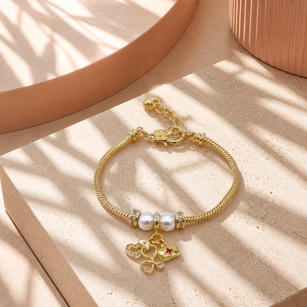 Pulsera tipo pandora enfermería