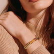 Pulsera resina café