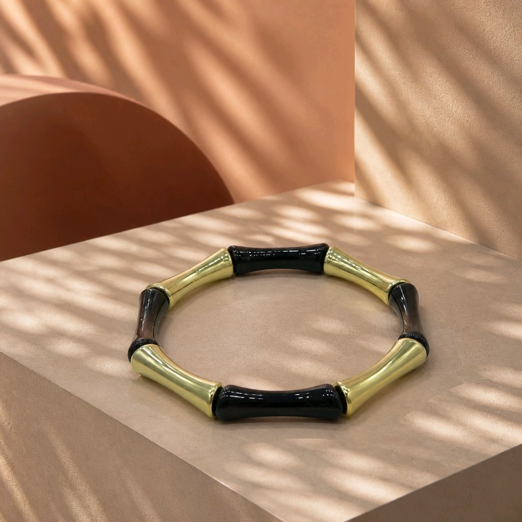 Pulsera resina negra