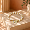 Pulsera perla virgen cruz 2 oros