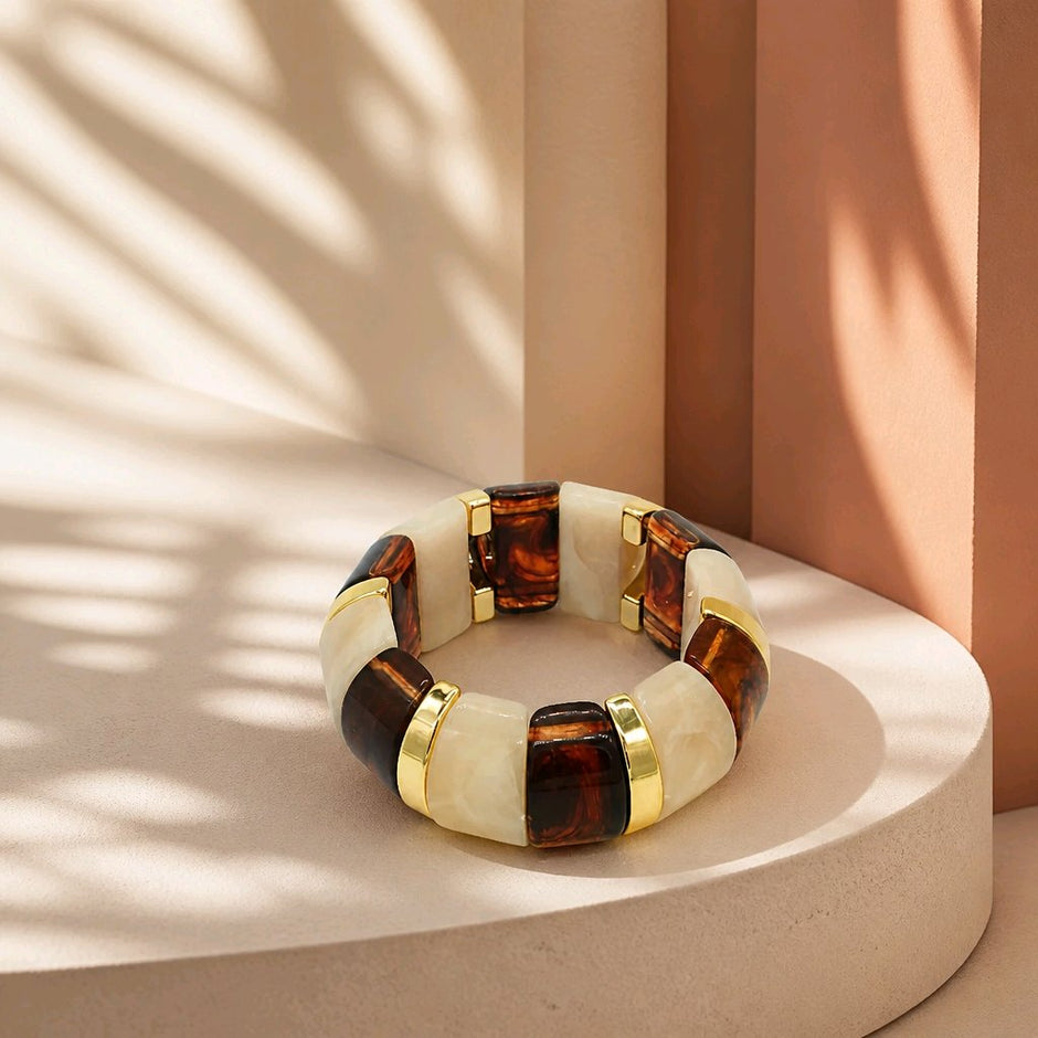 Pulsera resina vintage