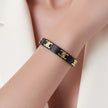 Pulsera celine cuero negra