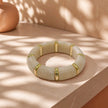 Pulsera resina beige