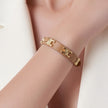 Pulsera celine cuero café
