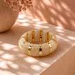 Pulsera resina beige